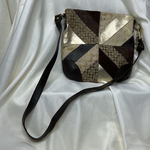 Coach Chevron Patchwork Crossbody